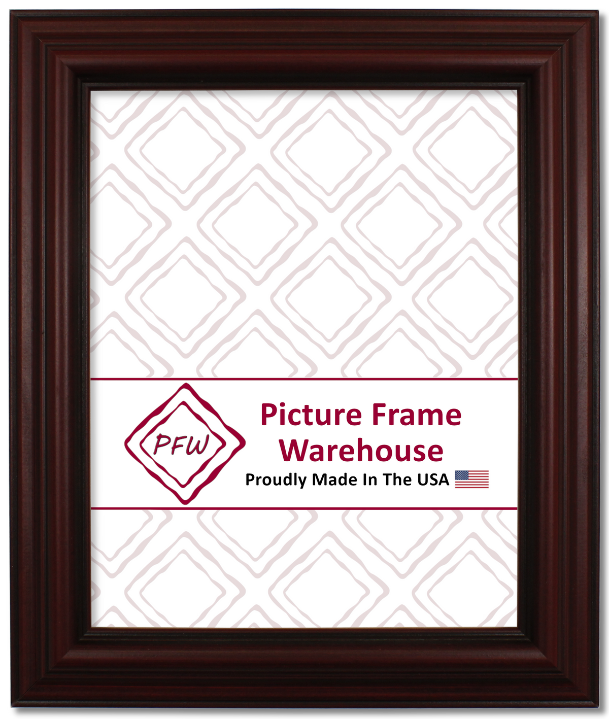 01-225 - Mahogany, 1 ½", Solid Wood Ready-Made Frame