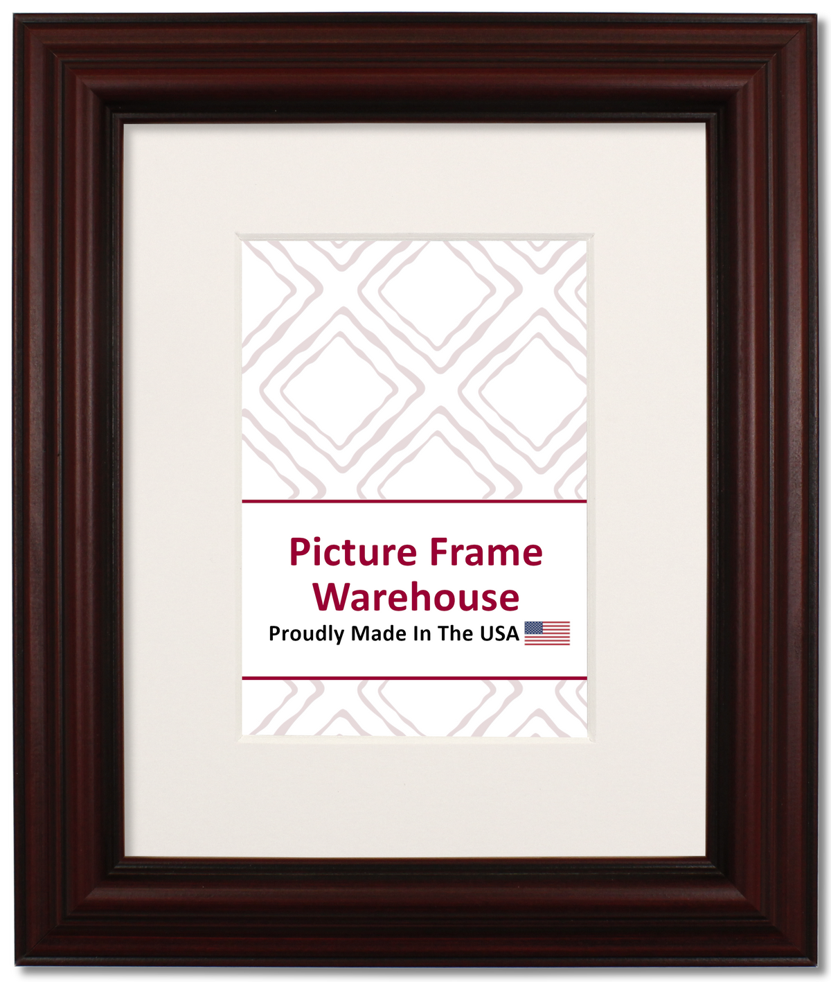01-225 - Mahogany, 1 ½", Solid Wood Ready-Made Frame