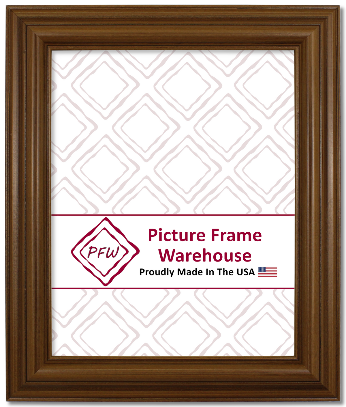 01-325 - Pecan, 1 ½", Solid Wood Ready-Made Frame