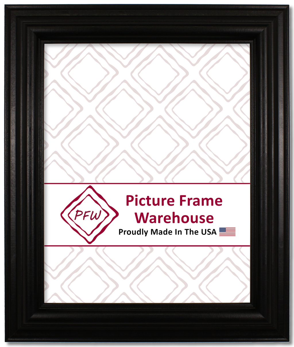 01-550 - Black, 1 ½", Solid Wood Ready-Made Frame