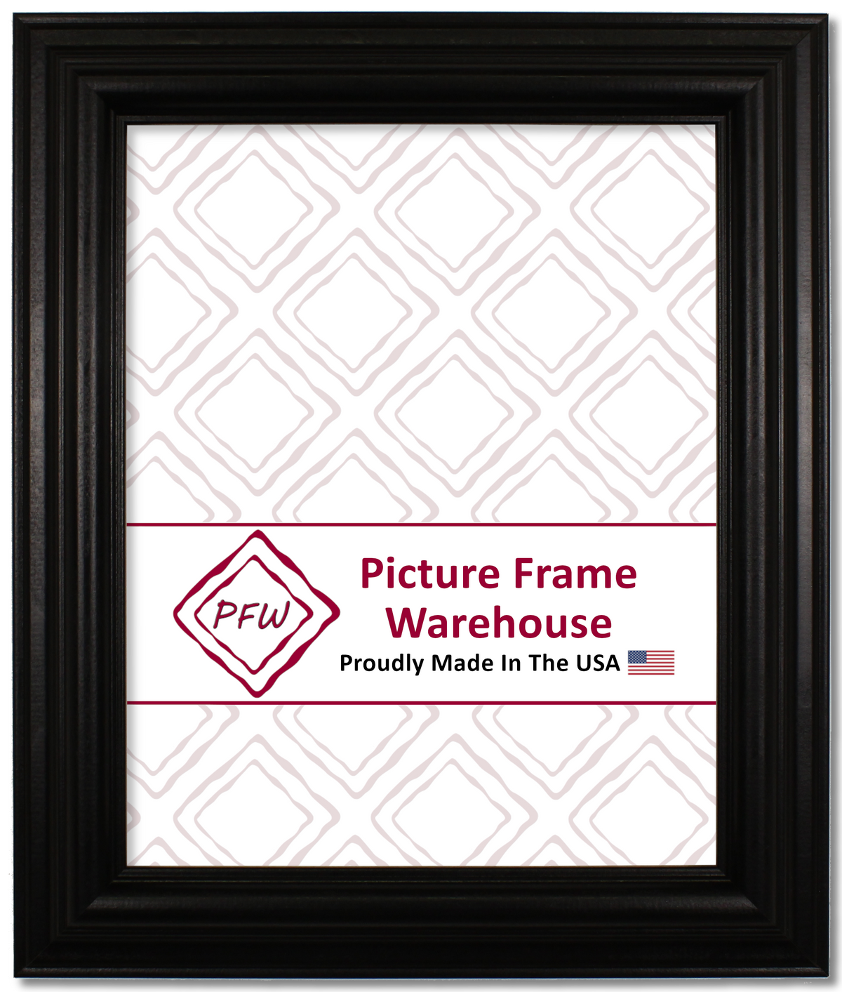 01-550 - Black, 1 ½", Solid Wood Ready-Made Frame