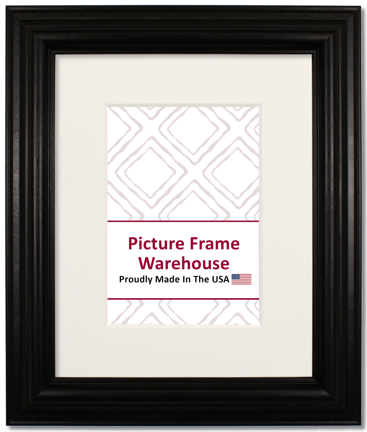 01-550 - Black, 1 ½", Solid Wood Ready-Made Frame