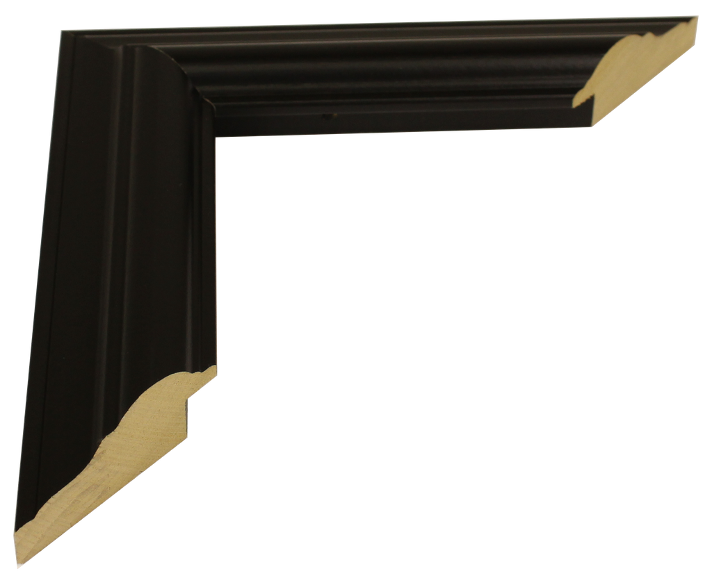 01-550 - Black, 1 ½", Solid Wood Moulding