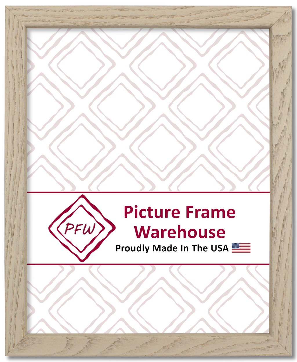 1-419-1025 - White Wash, ¹¹⁄₁₆", Solid Hardwood Ready-Made Frame