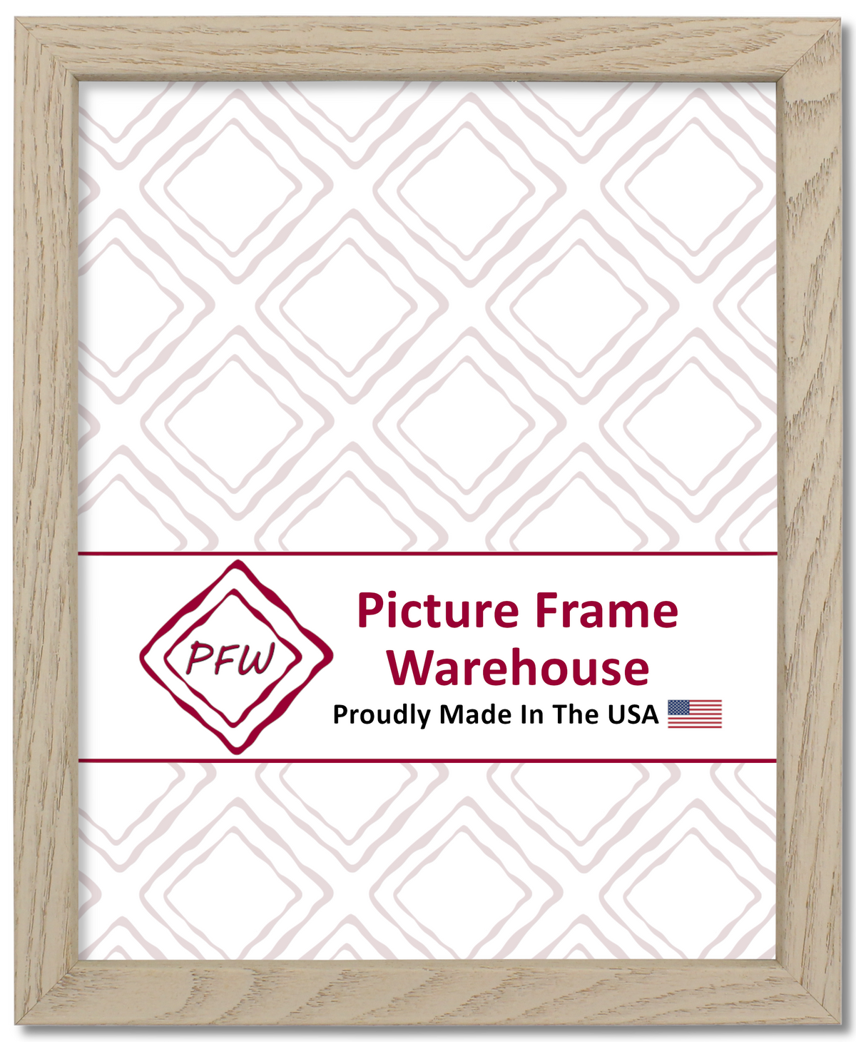 1-419-1025 - White Wash, ¹¹⁄₁₆", Solid Hardwood Ready-Made Frame