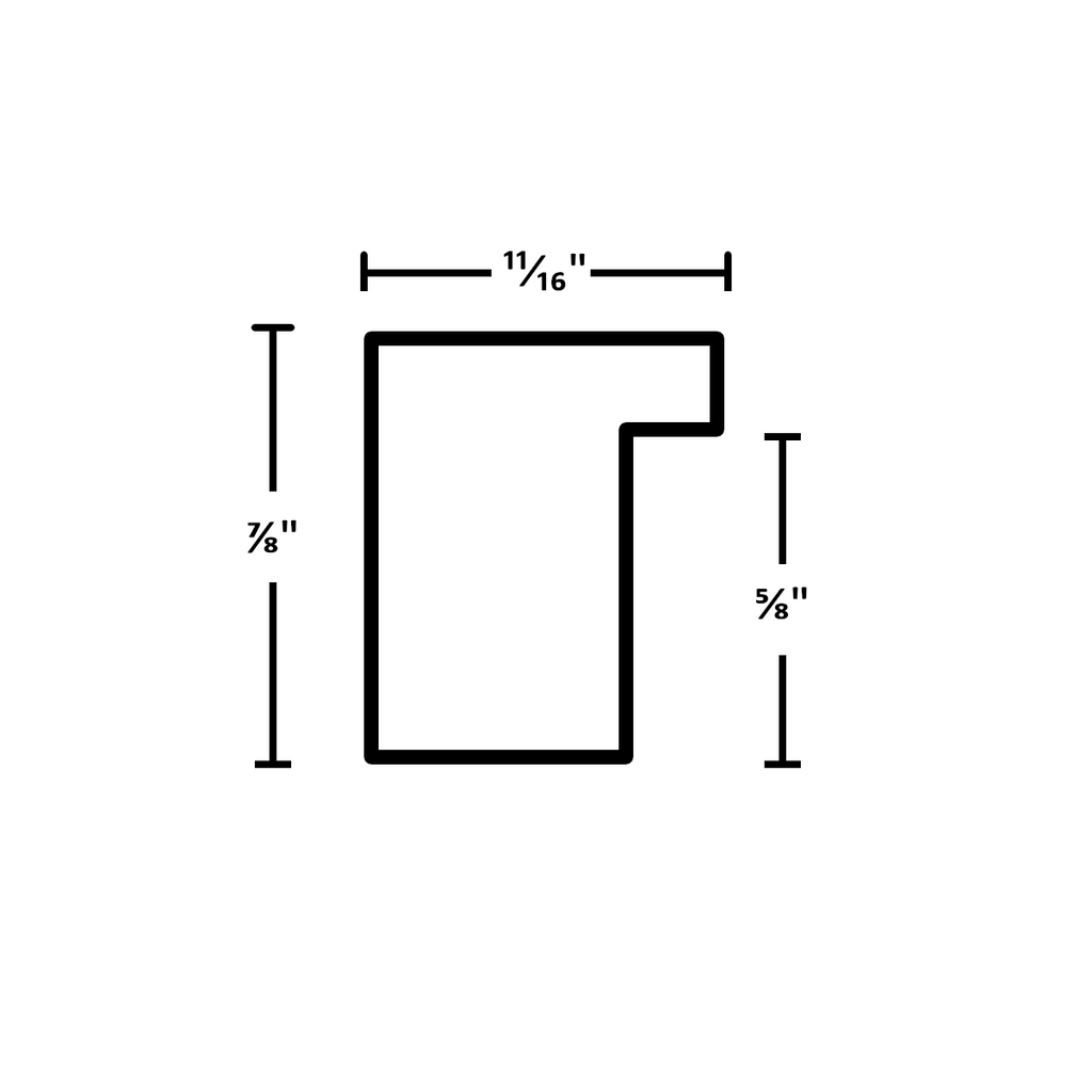 1-419-1040 - Honey, ¹¹⁄₁₆", Solid Hardwood Ready-Made Frame