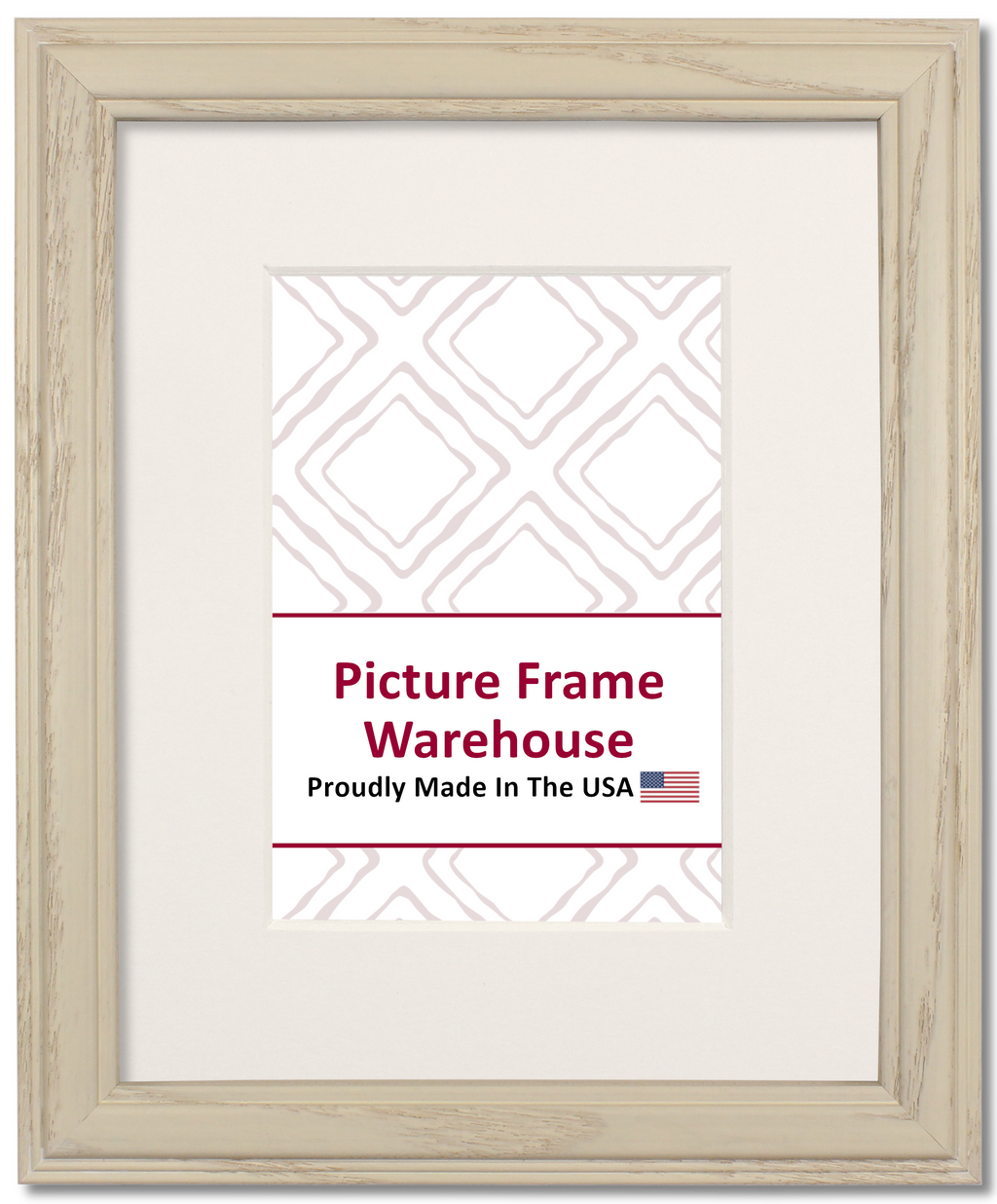 1-420-1025 - White Wash, 1", Solid Hardwood Ready-Made Frame