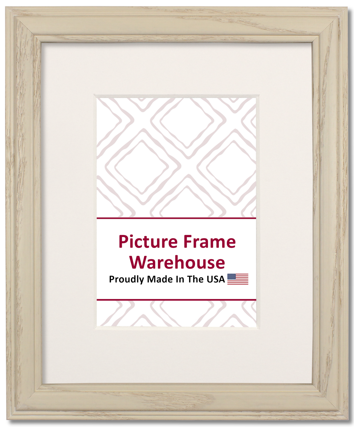 1-420-1025 - White Wash, 1", Solid Hardwood Ready-Made Frame
