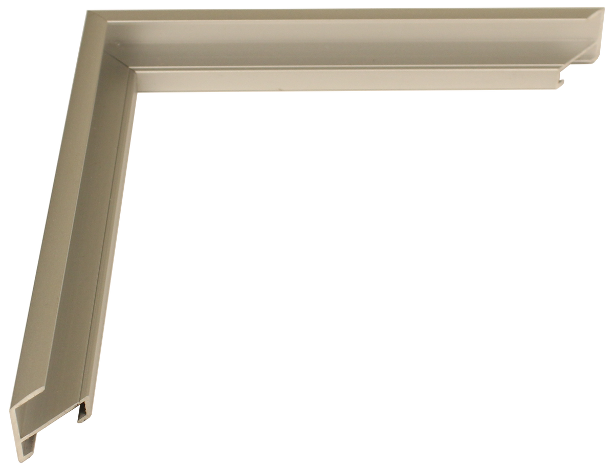1100-31 - Frosted Silver, ¼", Metal Ready-Made Frame