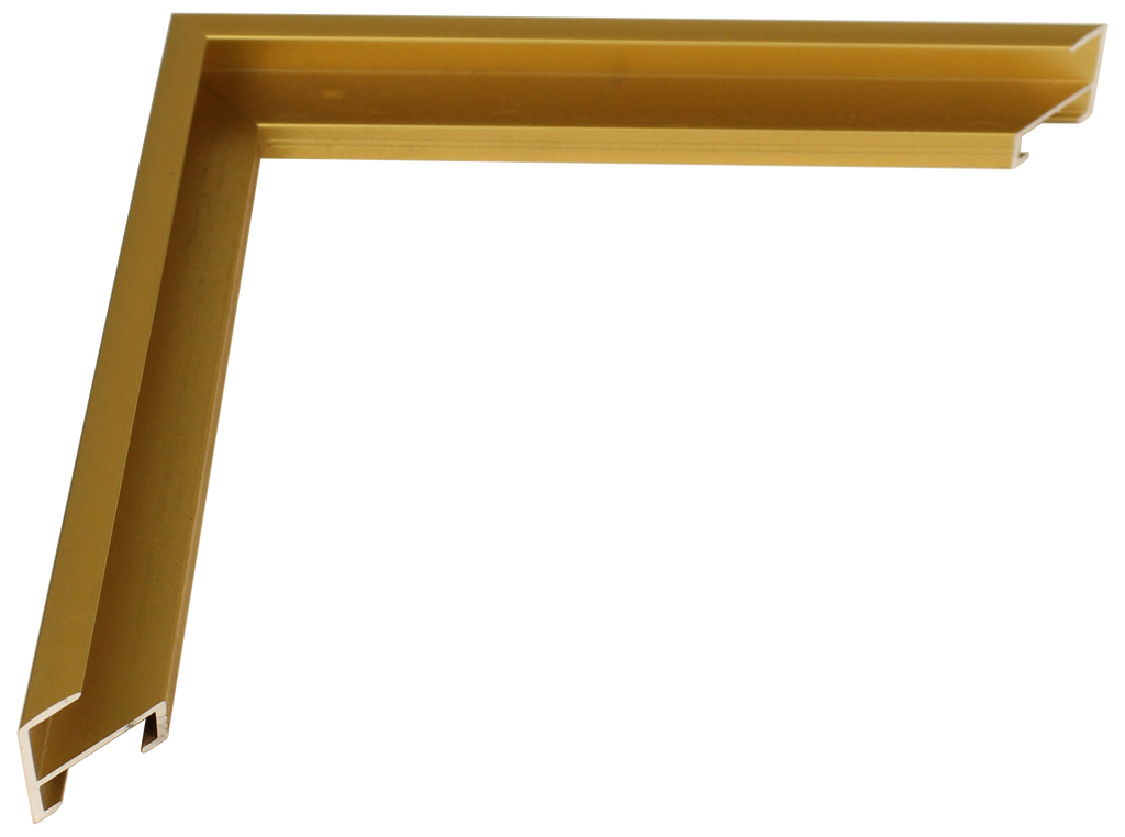 1100-33 - Frosted Gold, ¼", Metal Ready-Made Frame