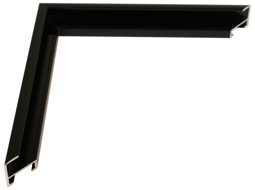 1100-34 - Lustrous Black, ¼", Metal Ready-Made Frame