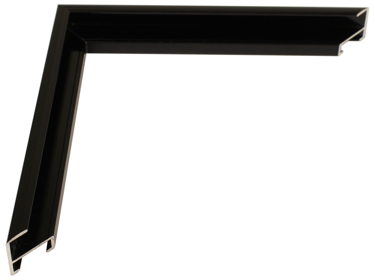 1100-34 - Lustrous Black, ¼", Metal Ready-Made Frame