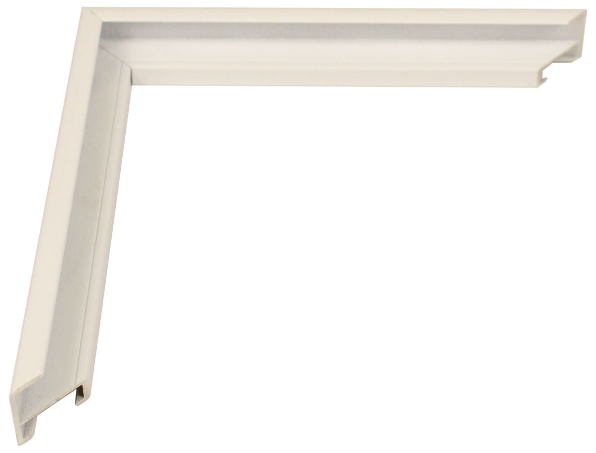1100-77 - White, ¼", Metal Moulding
