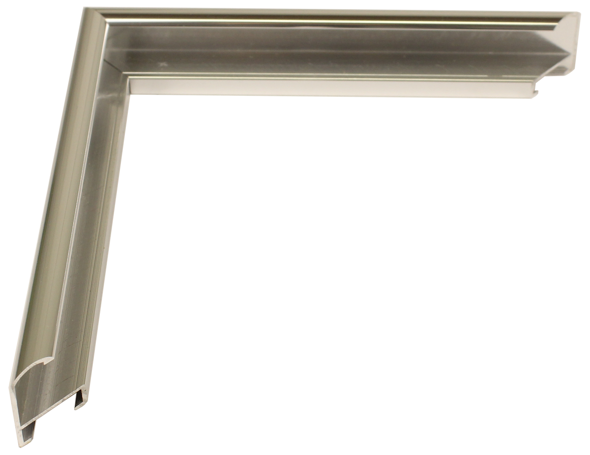 1500-30 - Lustrous Silver, ⅜", Metal Ready-Made Frame