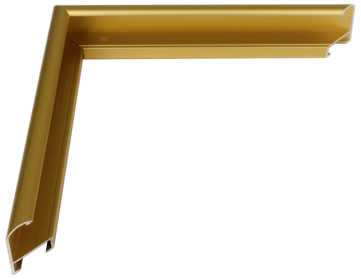 1500-33 - Frosted Gold, ⅜", Metal Ready-Made Frame
