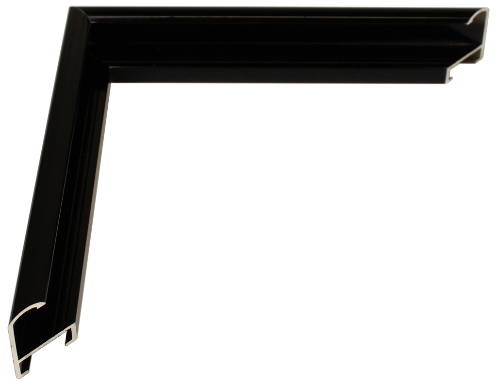 1500-34 - Lustrous Black, ⅜", Metal Ready-Made Frame