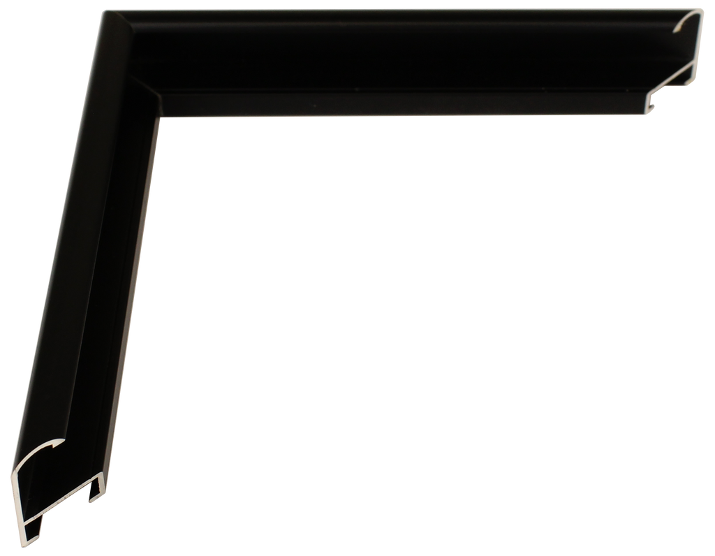 1500-35 - Frosted Black, ⅜", Metal Moulding