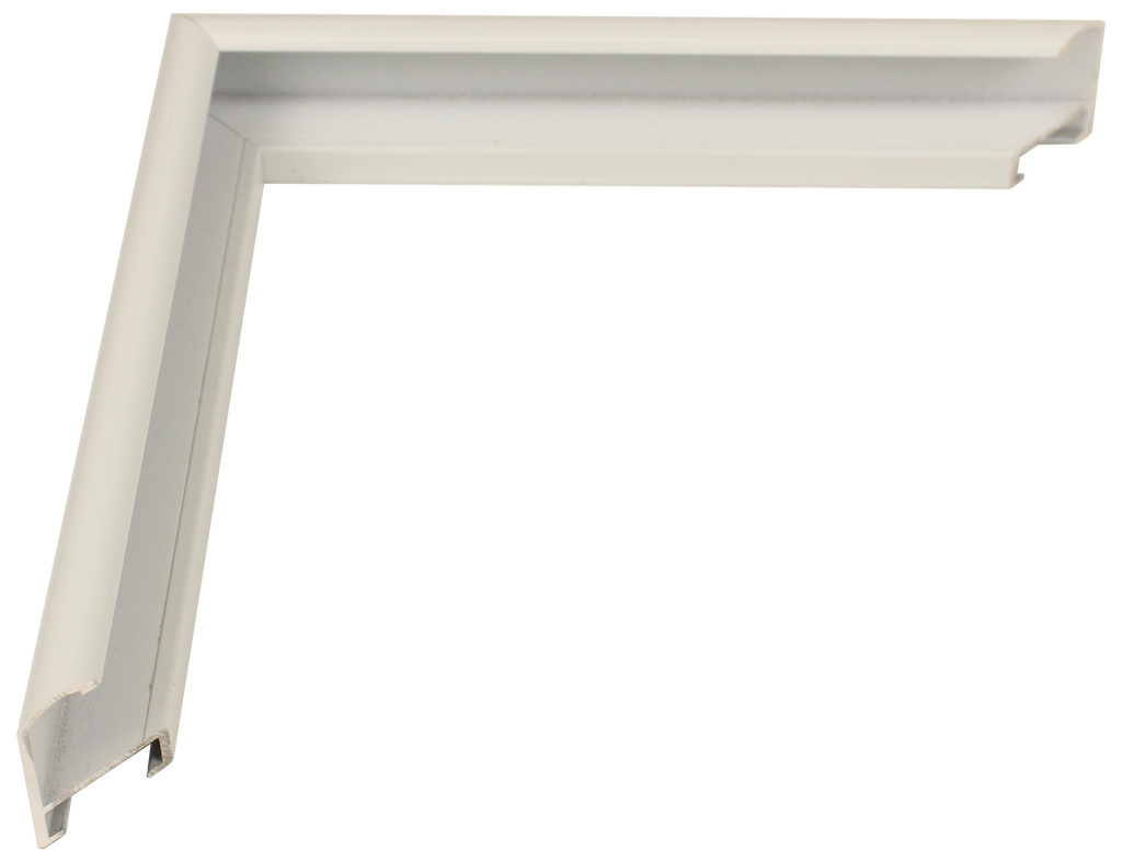 1500-77 - White, ⅜", Metal Moulding