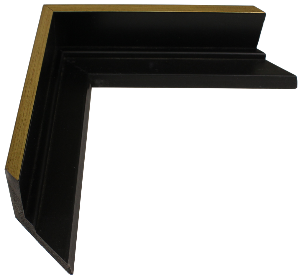 1607 - Antiqued Gold, ⅜", Poly Ready-Made Floater Frame