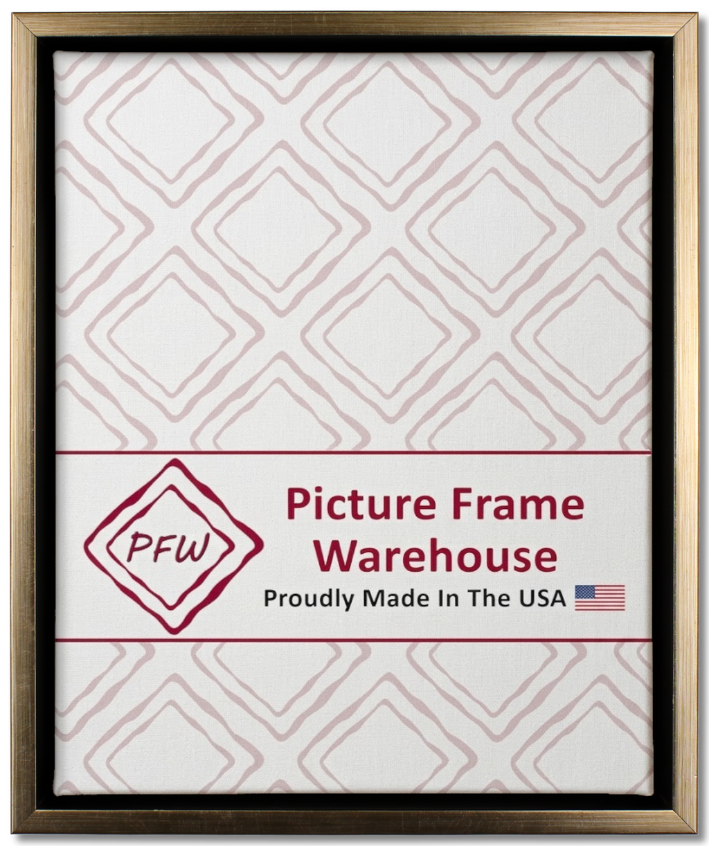 1608 - Antiqued Silver, ⅜", Poly Ready-Made Floater Frame