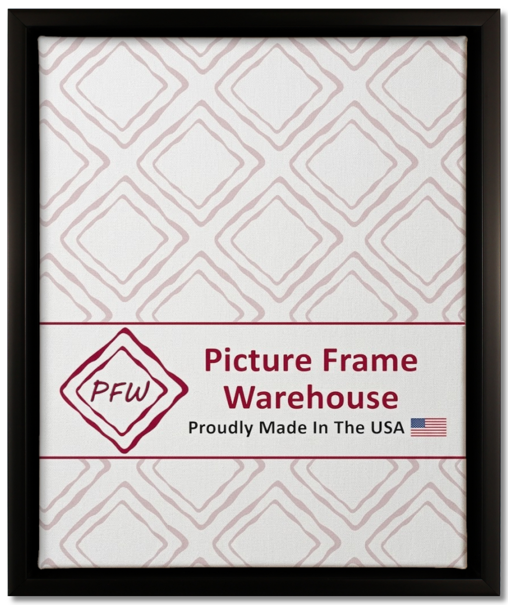 1610 - Black, ⅜", Poly Ready-Made Floater Frame