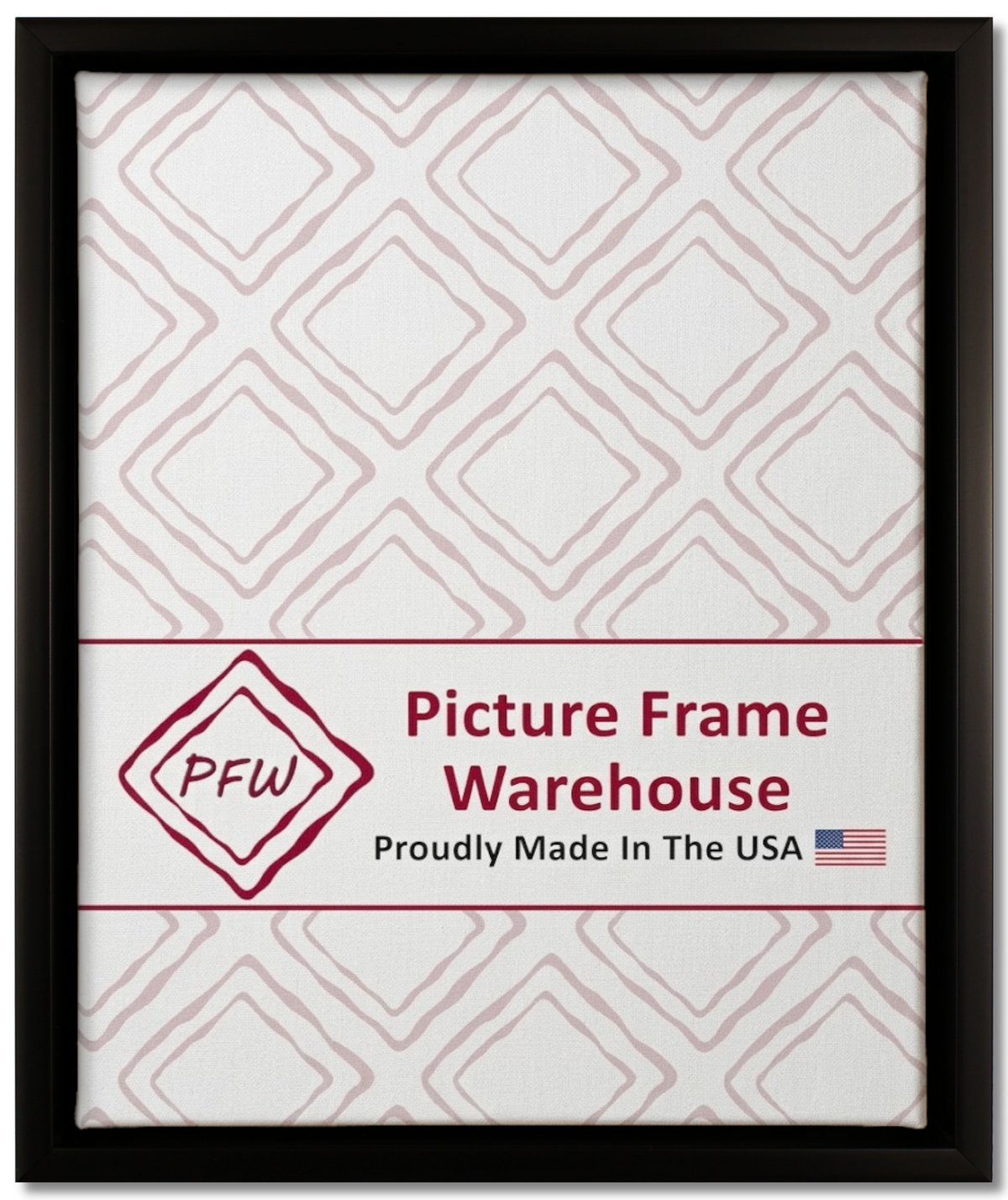 1610 - Black, ⅜", Poly Ready-Made Floater Frame