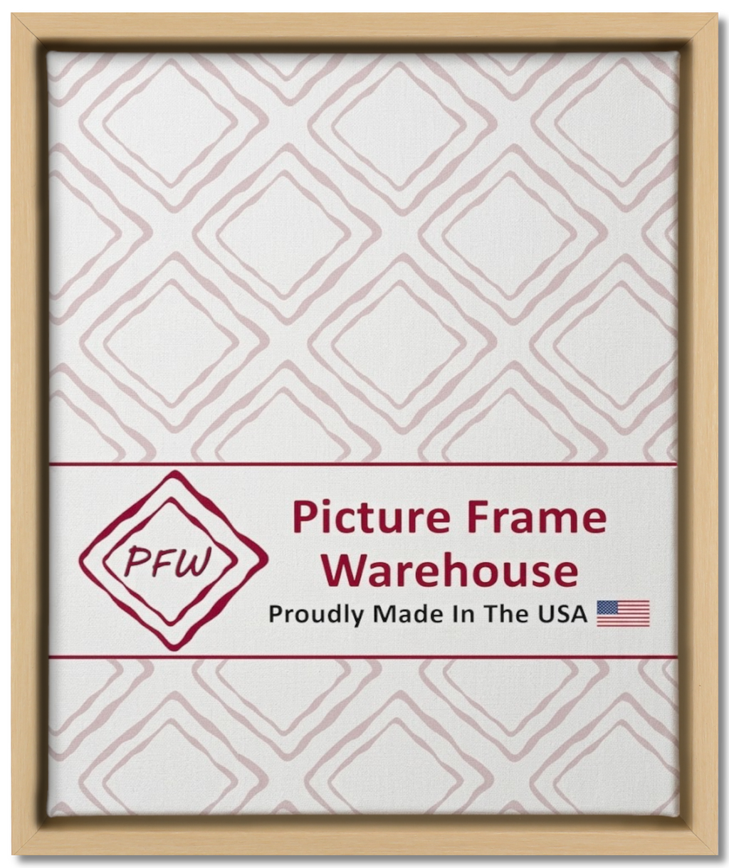 1617 - Natural, ⅜", Poly Ready-Made Floater Frame