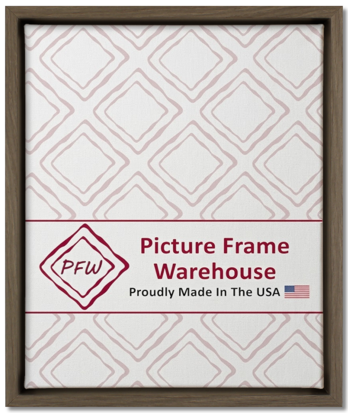 1619 - Weathered Grey, ⅜", Poly Ready-Made Floater Frame