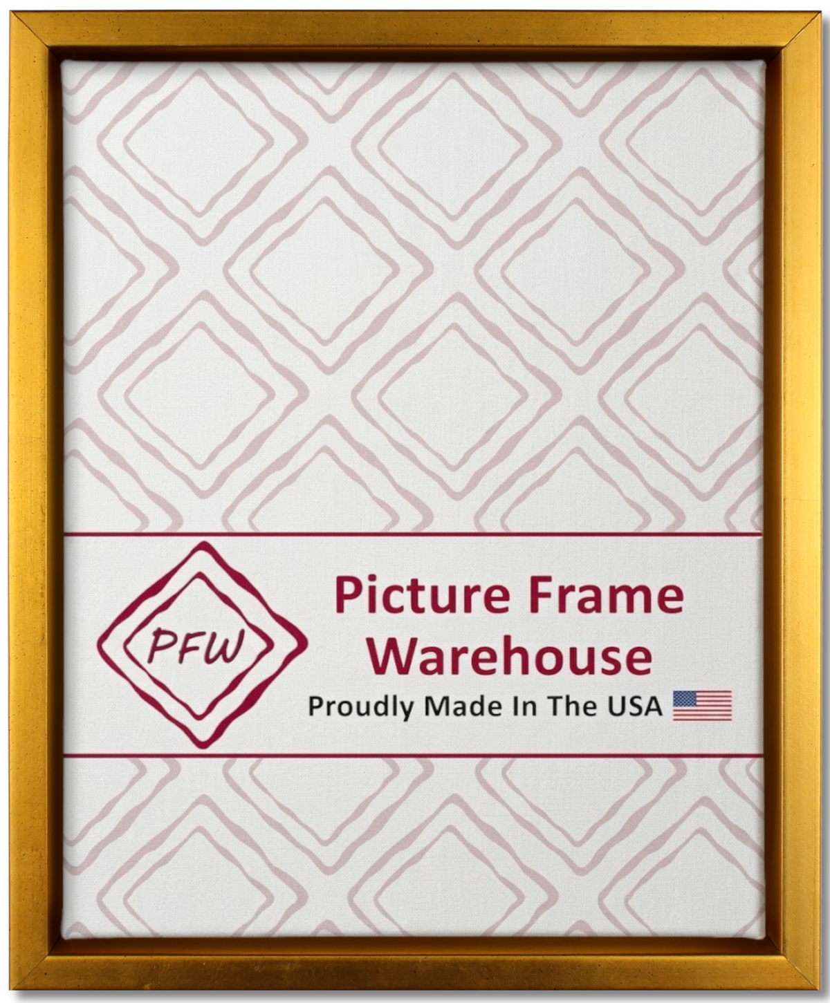 1707 - Antiqued Gold, ⅜", Wood Ready-Made Floater Frame
