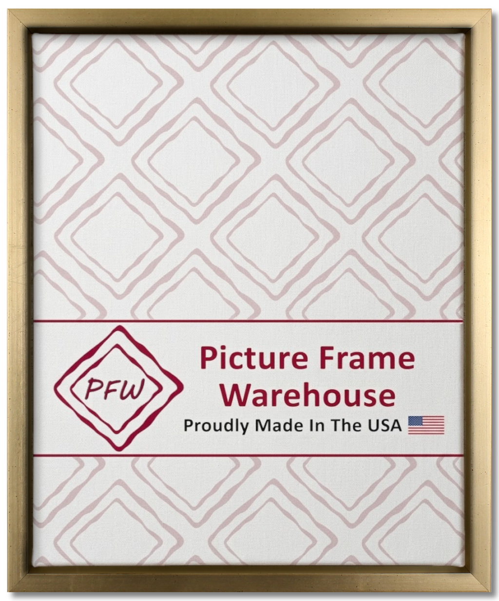1808 - Antiqued Silver, ⅜", Wood Ready-Made Floater Frame