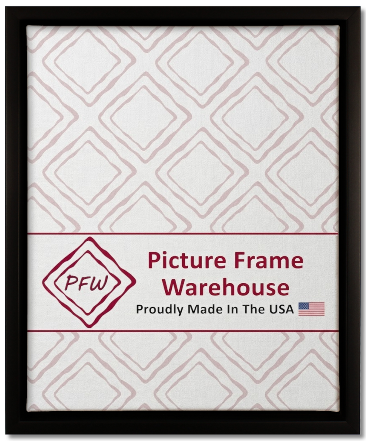 1810 - Black, ⅜", Wood Ready-Made Floater Frame
