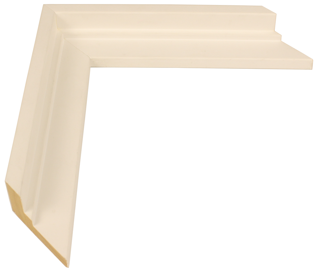 1811 - White, ⅜", Wood Ready-Made Floater Frame