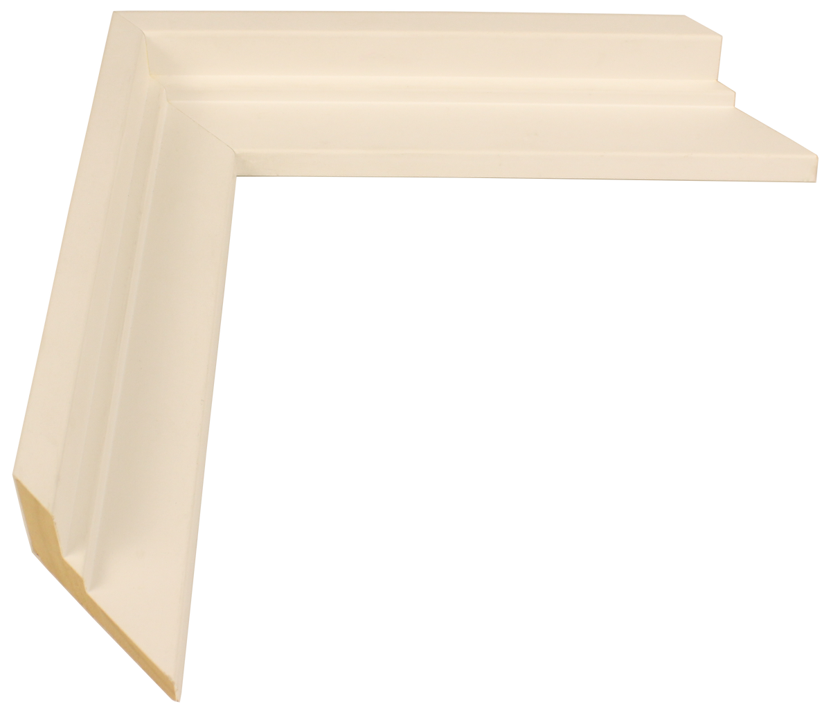 1811 - White, ⅜", Wood Ready-Made Floater Frame
