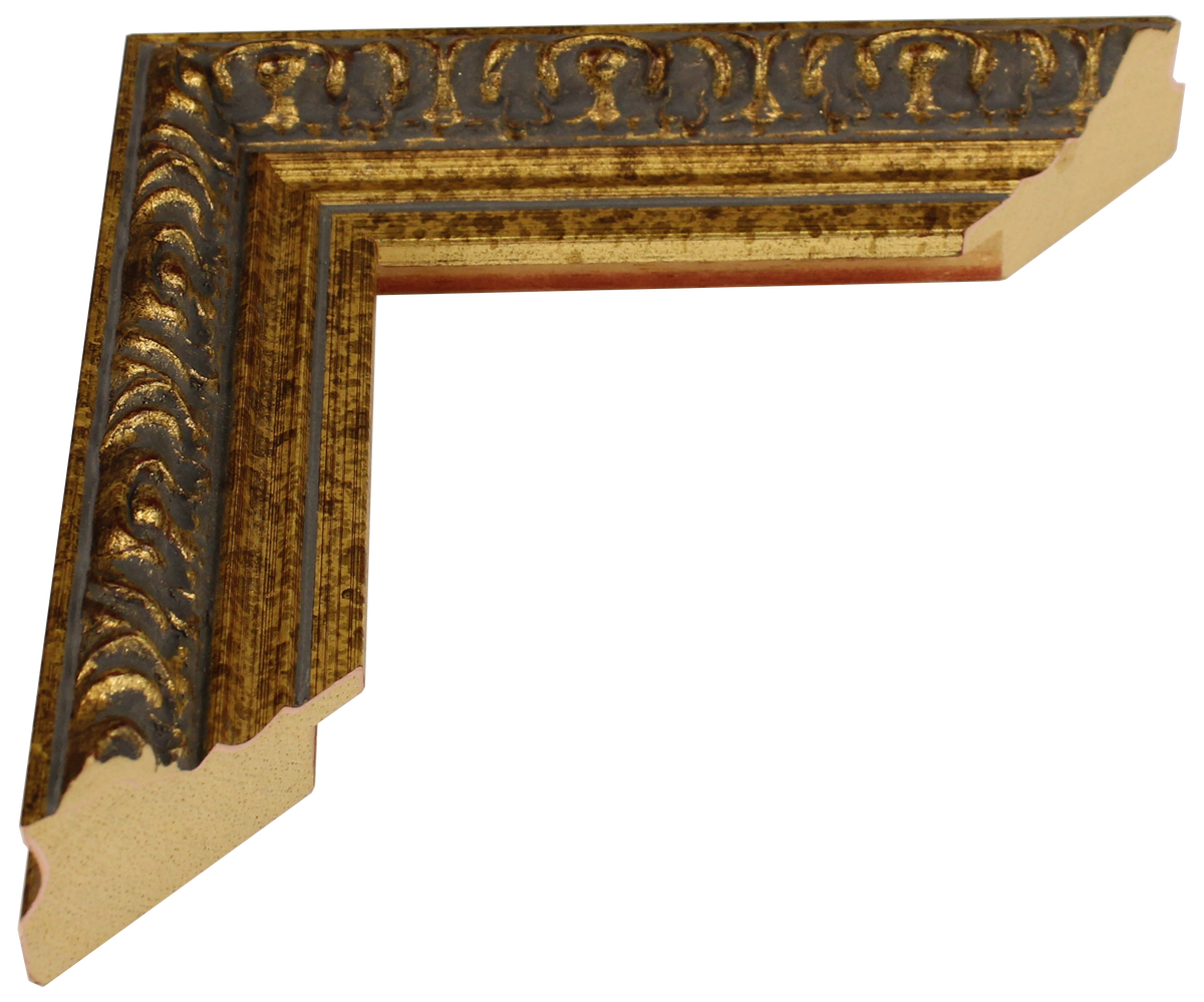 20081 - Mottled Gold, 1 ½", Solid Wood Moulding