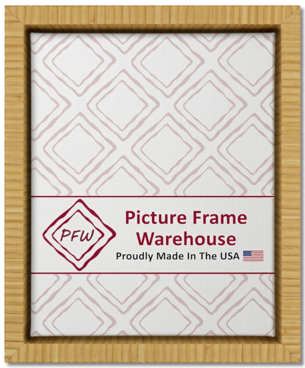 2202 - Natural Rattan, ⅝", Poly Ready-Made Floater Frame
