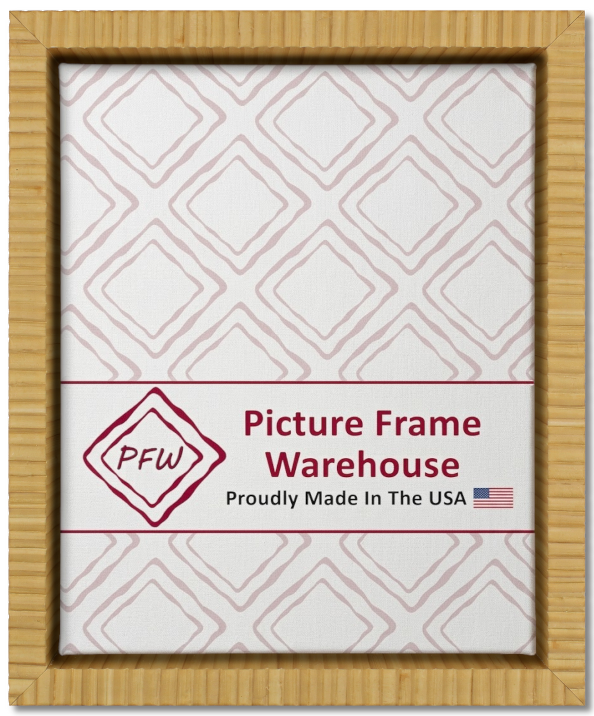 2202 - Natural Rattan, ⅝", Poly Ready-Made Floater Frame