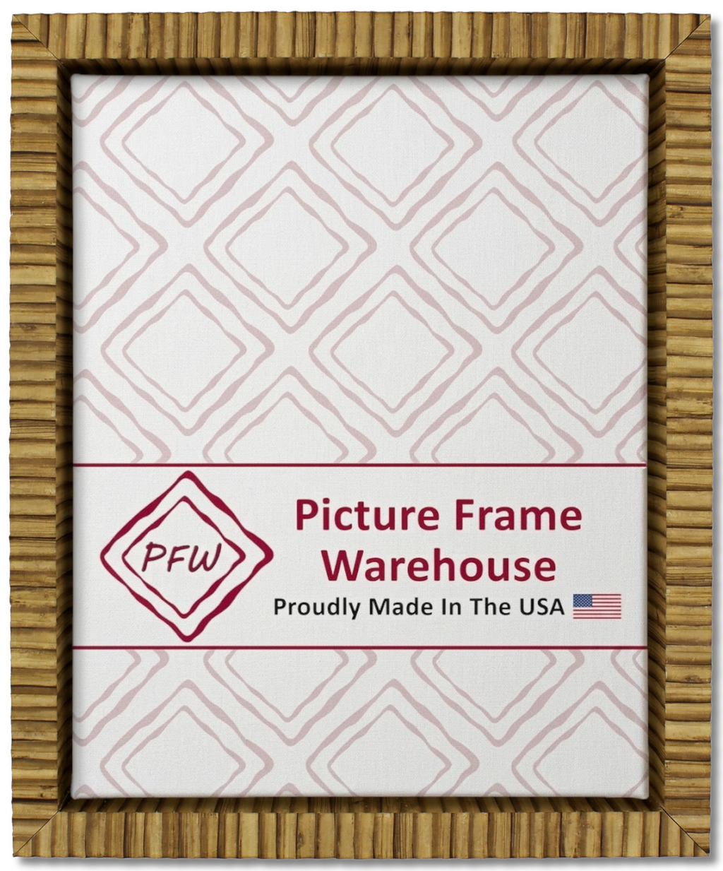 2203 - Tan Rattan, ⅝", Poly Ready-Made Floater Frame