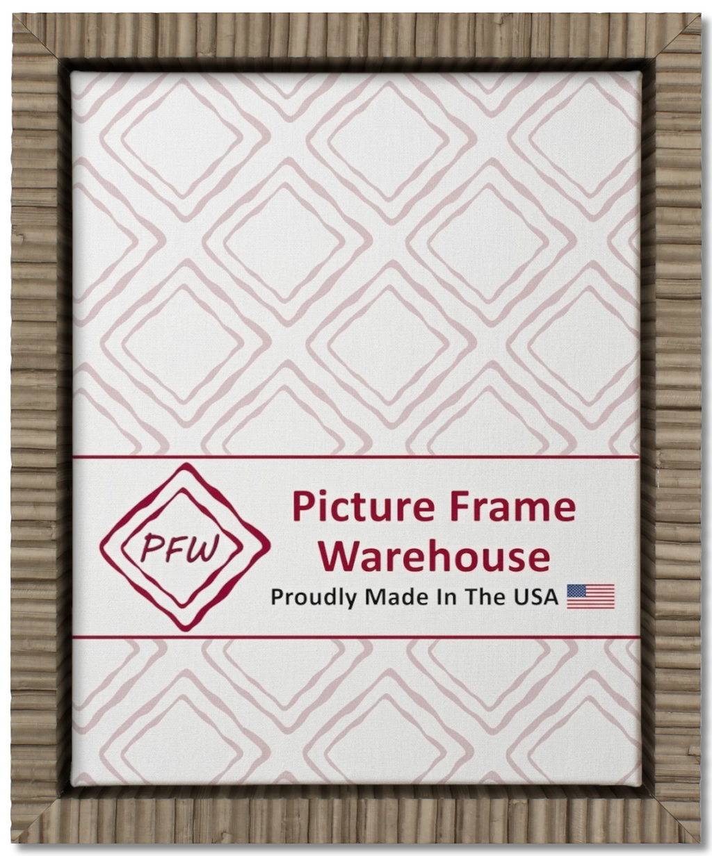 2204 - Grey Rattan, ⅝", Poly Ready-Made Floater Frame