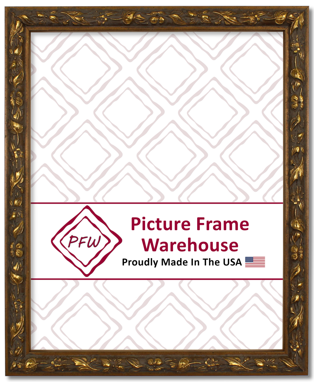 243-11 - Antiqued Gold, ¾", Wood Ready-Made Frame