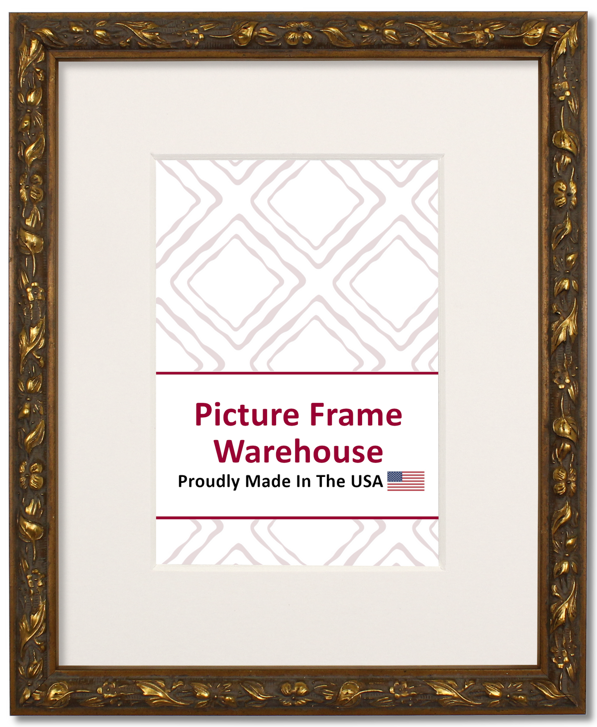 243-11 - Antiqued Gold, ¾", Wood Ready-Made Frame