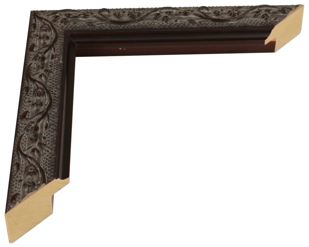 270235 - Embossed Mahogany, 1", Solid Wood Moulding
