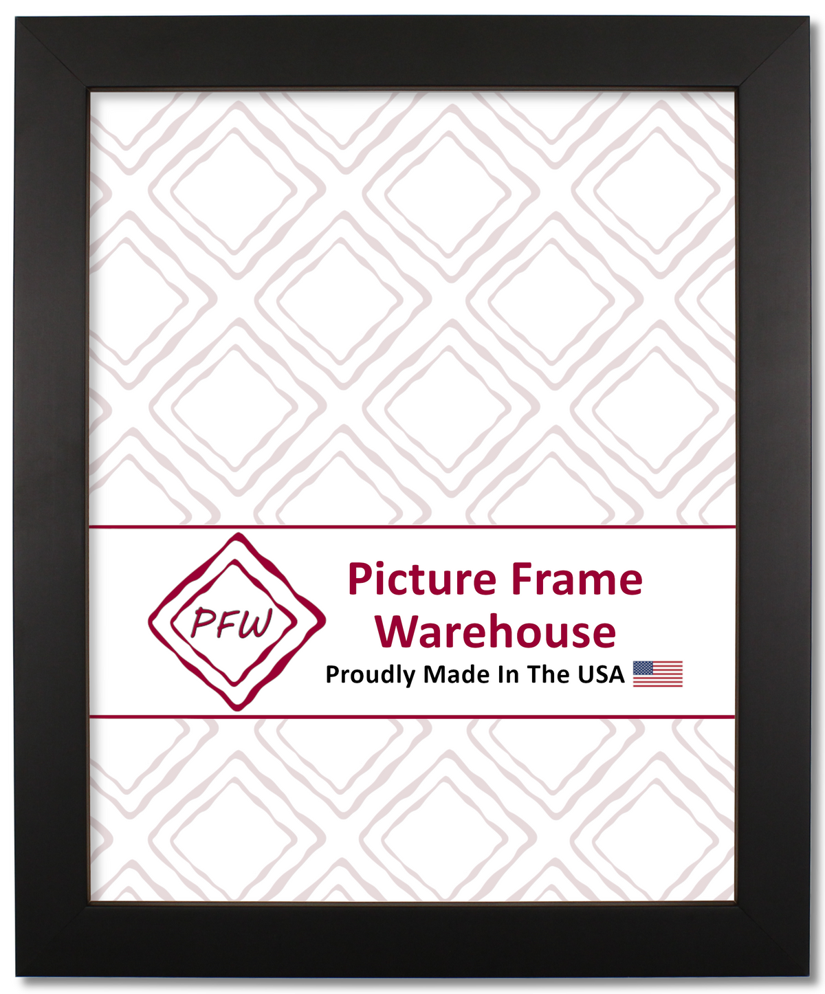 3112 - Satin Black, ⅞", Wood Ready-Made Frame