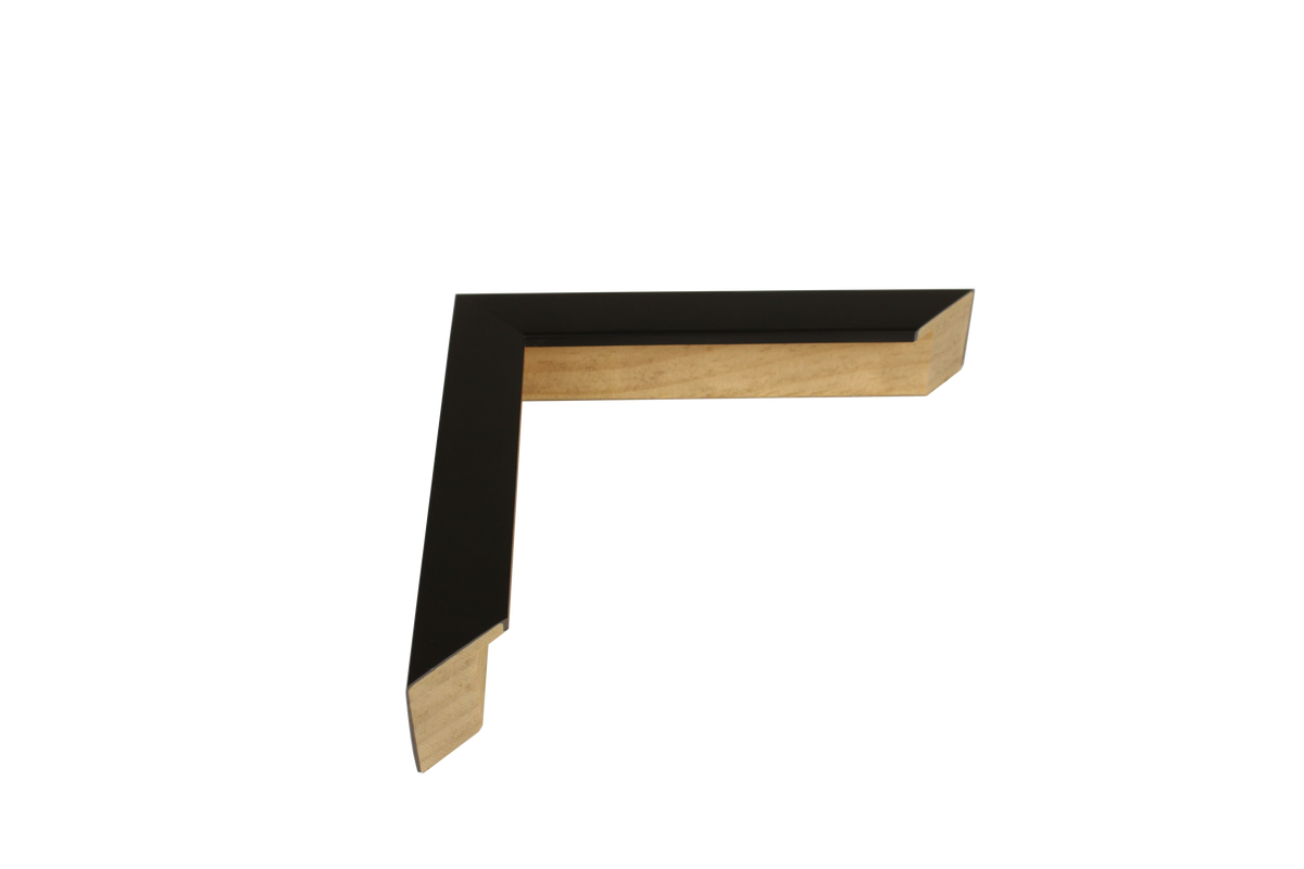 3112 - Satin Black, ⅞", Wood Ready-Made Frame