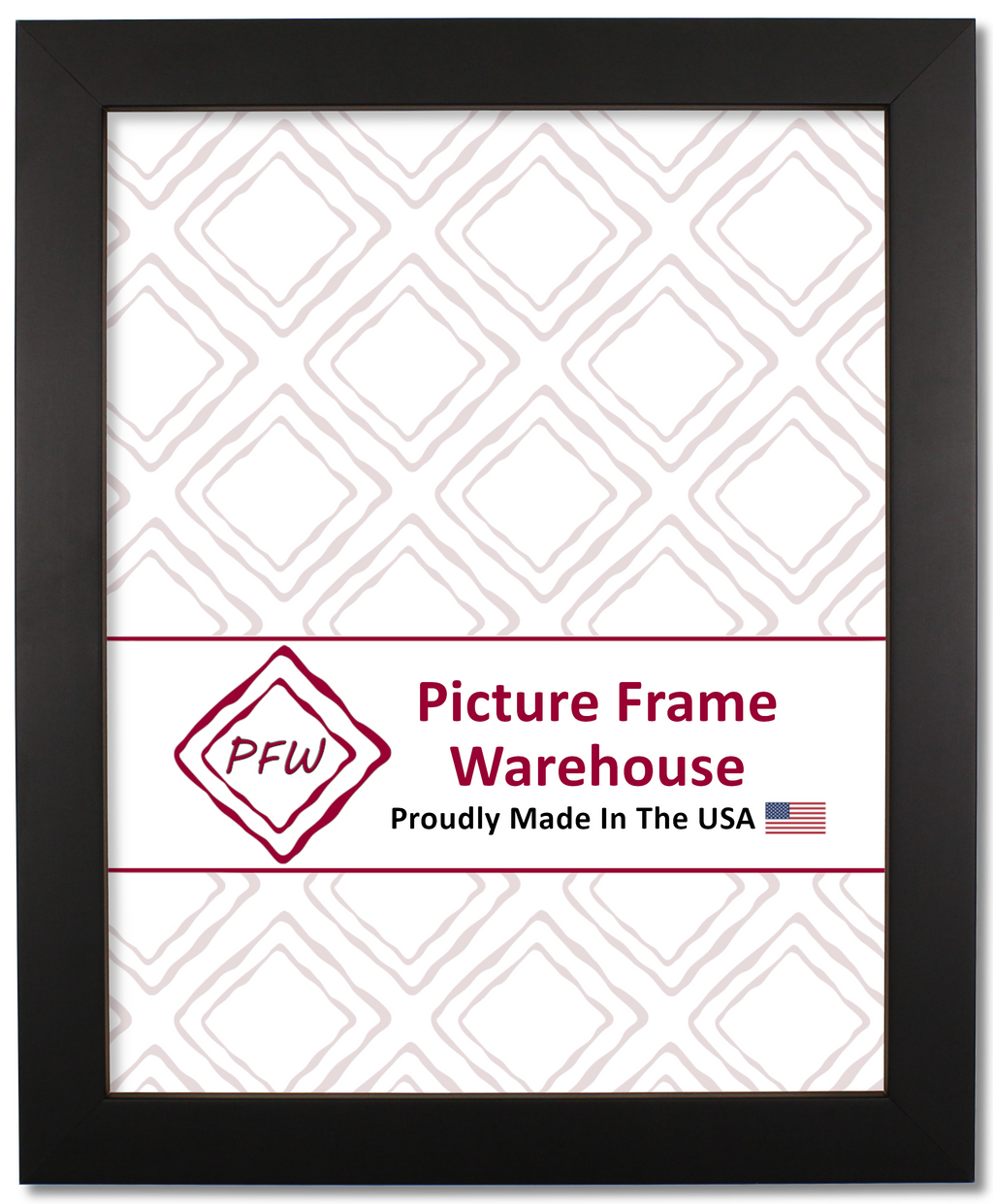 3113 -  Satin Black, ⅞", Wood Ready-Made Frame