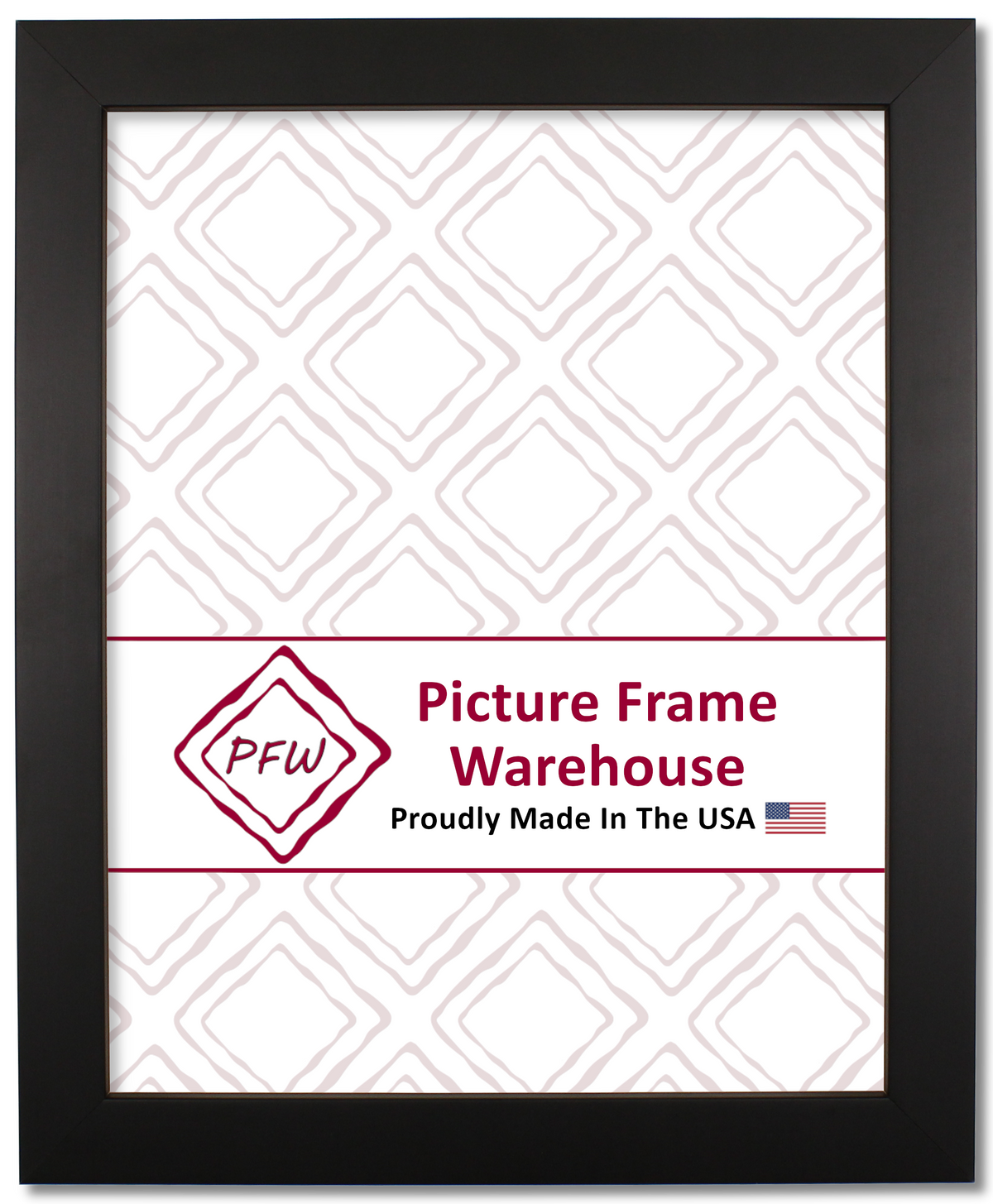3113 -  Satin Black, ⅞", Wood Ready-Made Frame