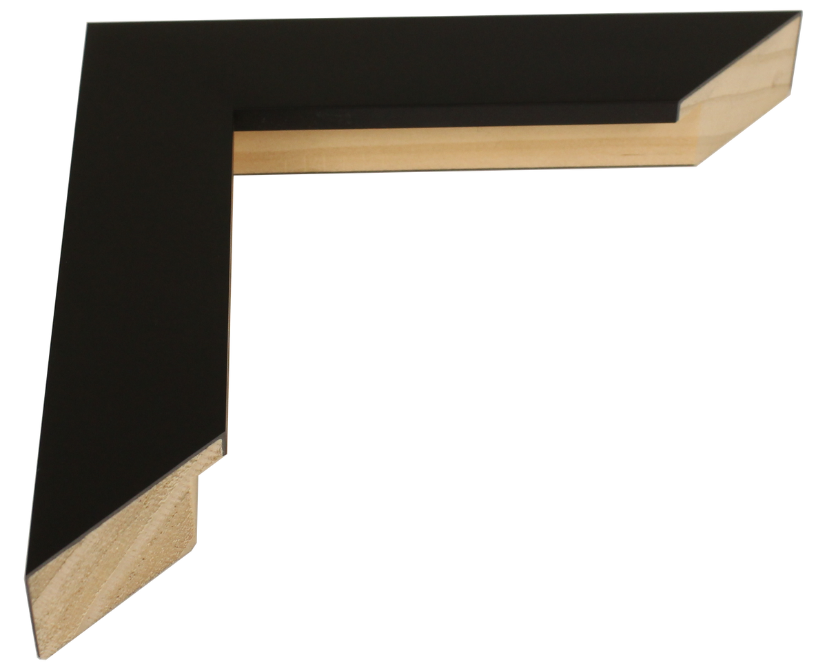 3114 - Satin Black, 1 ¼", Wood Ready-Made Frame