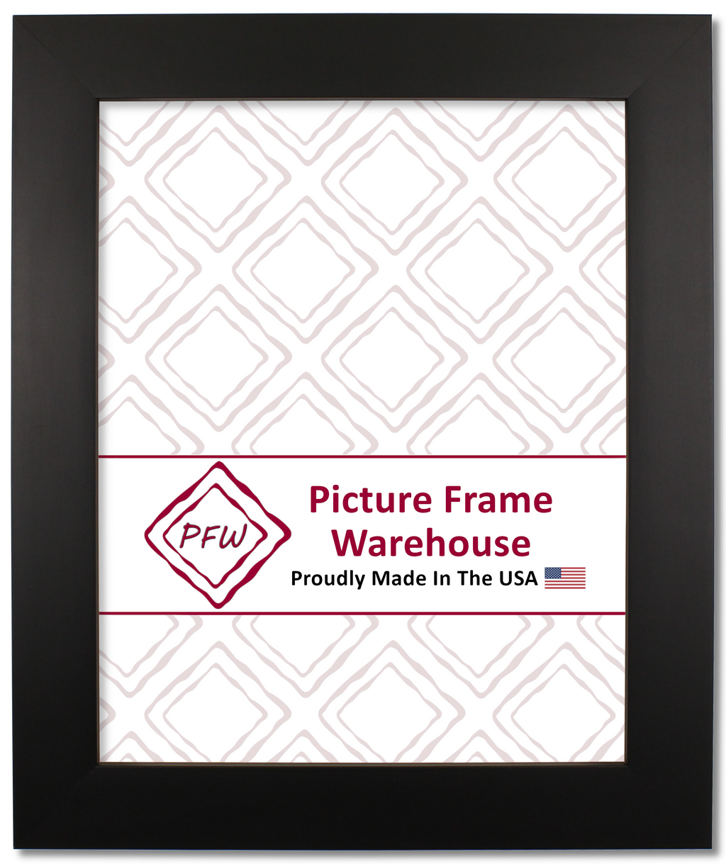 3114 - Satin Black, 1 ¼", Wood Ready-Made Frame