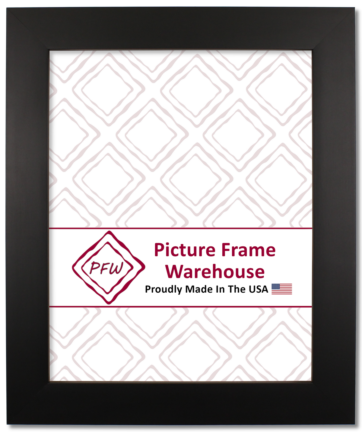 3114 - Satin Black, 1 ¼", Wood Ready-Made Frame