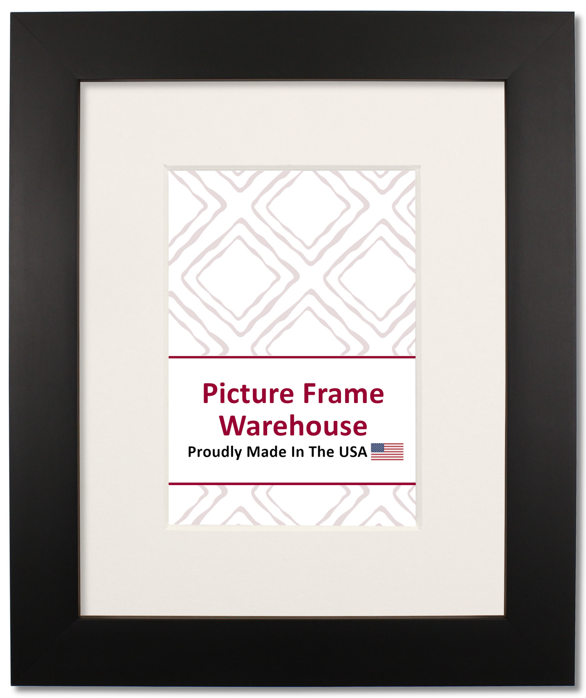 3114 - Satin Black, 1 ¼", Wood Ready-Made Frame