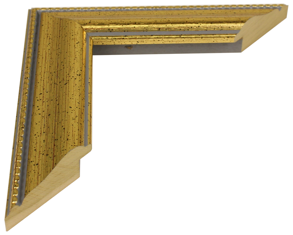 312-654 - Antiqued Gold, 1 ½", Solid Wood Moulding